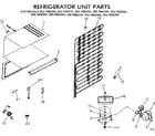 Kenmore 2537682230 refrigerator unit parts diagram