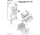 Kenmore 2537682261 cabinet parts diagram