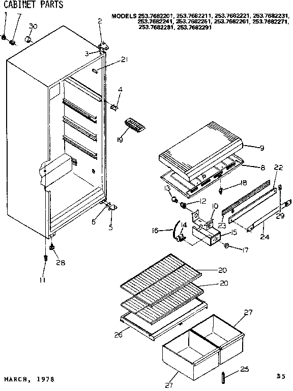 Cabinet parts