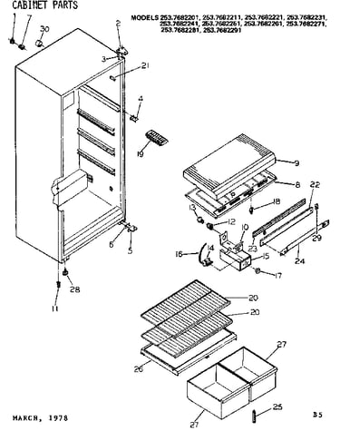 Cabinet parts