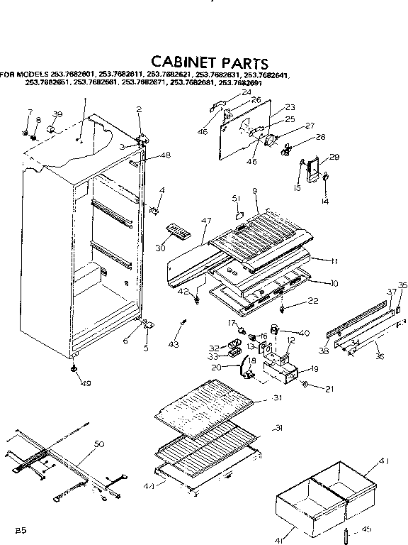CABINET PARTS