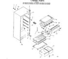 Kenmore 2537684260 cabinet parts diagram