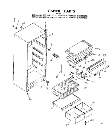 Cabinet parts