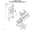 Kenmore 2537684221 cabinet parts diagram