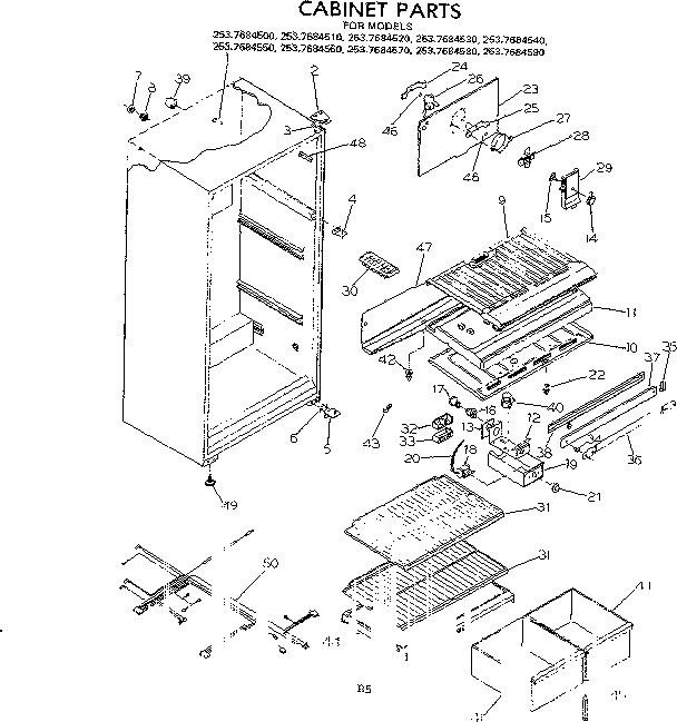 CABINET PARTS