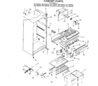 Kenmore 2537684500 cabinet parts diagram