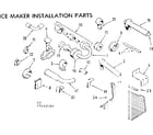 Kenmore 2537684570 ice maker installation parts diagram