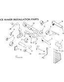 Ice maker installation parts