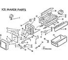 Kenmore 2537684580 ice maker parts diagram