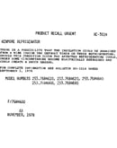 Product recall