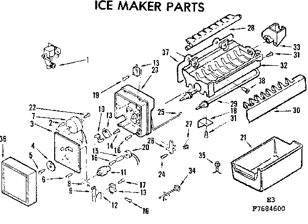 Ice maker parts