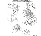 Kenmore 2537684810 cabinet parts diagram