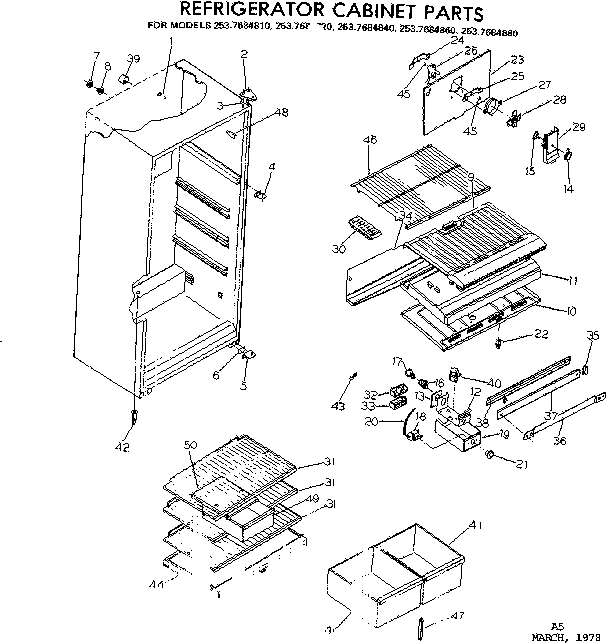 Cabinet parts