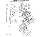 Kenmore 2537684960 refrigerator cabinet parts diagram