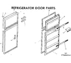 Kenmore 2537684960 refrigerator door parts diagram