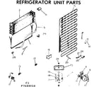 Kenmore 2537684910 refrigerator unit parts diagram