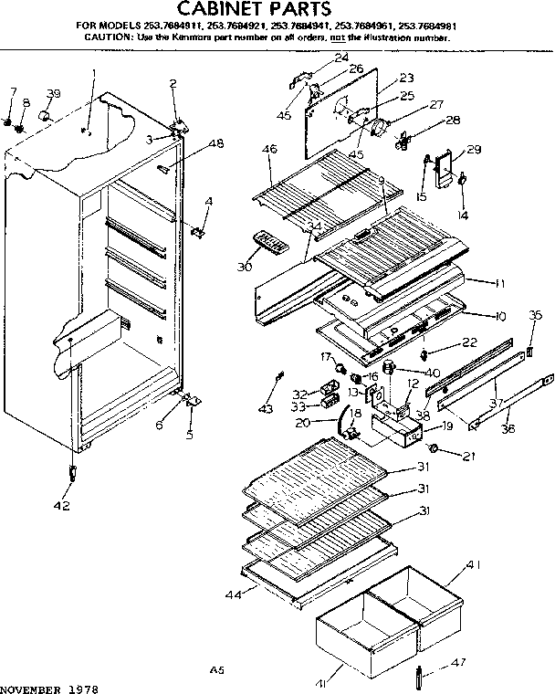Cabinet parts