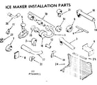 Kenmore 2537684981 ice maker installation parts diagram