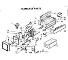 Kenmore 2537684961 icemaker parts diagram