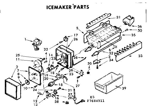 Icemaker parts