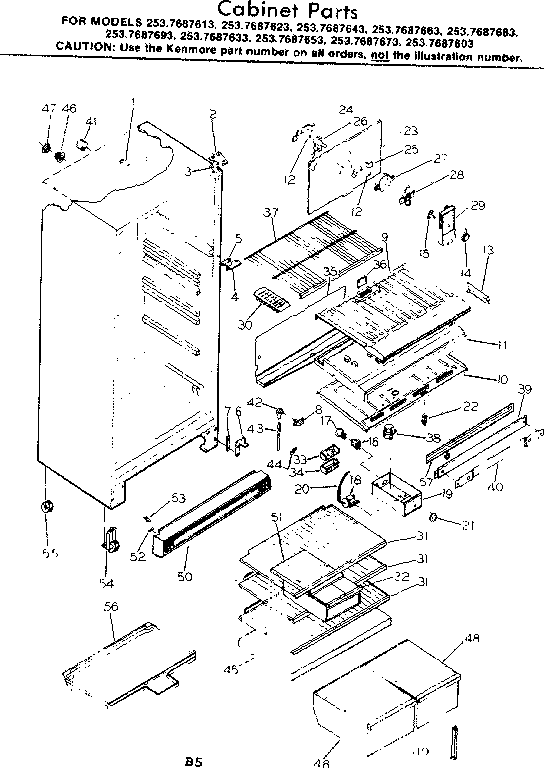 CABINET PARTS