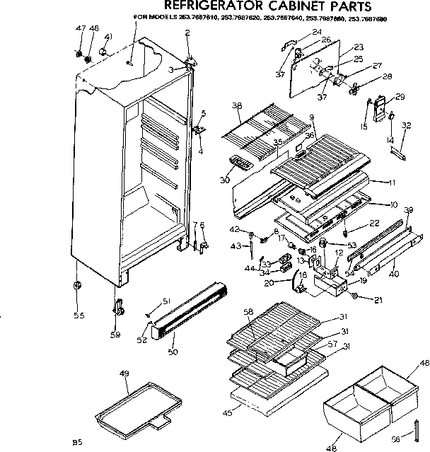 CABINET PARTS