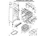 Kenmore 2537687680 cabinet parts diagram