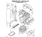 Kenmore 2537687661 cabinet parts diagram