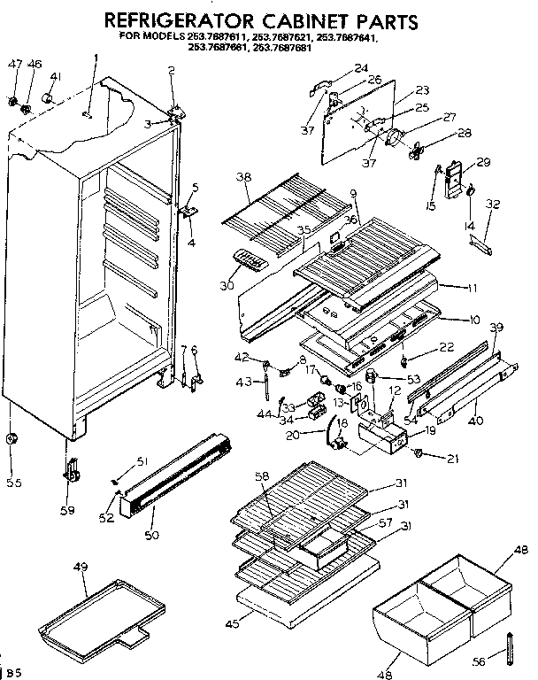 Cabinet parts