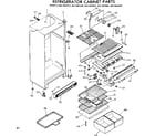 Kenmore 2537687860 cabinet parts diagram