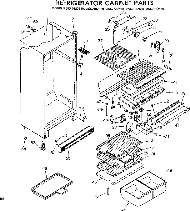 Cabinet parts