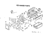Kenmore 2537687860 ice maker parts diagram