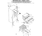 Kenmore 2537692270 cabinet parts diagram