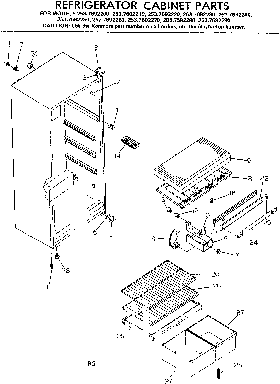 Cabinet parts