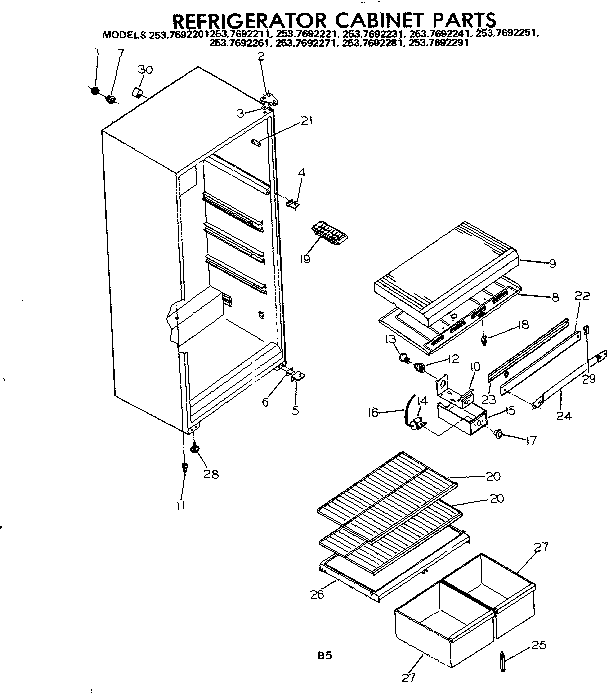 CABINET PARTS