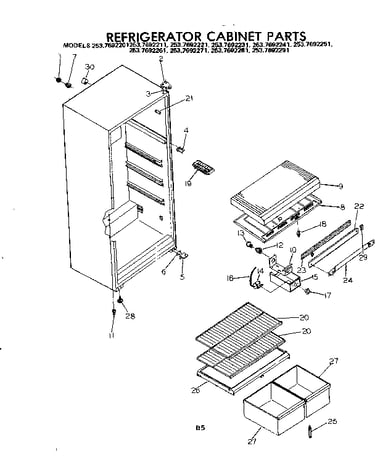 Cabinet parts