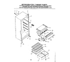 Kenmore 2537692222 cabinet parts diagram