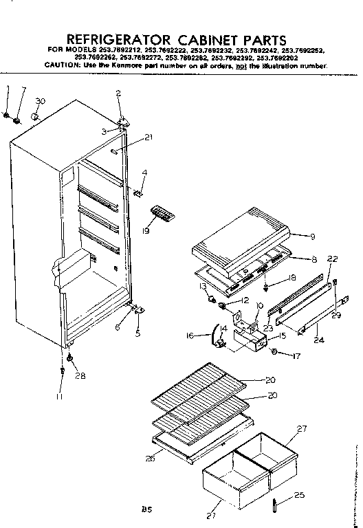Cabinet parts
