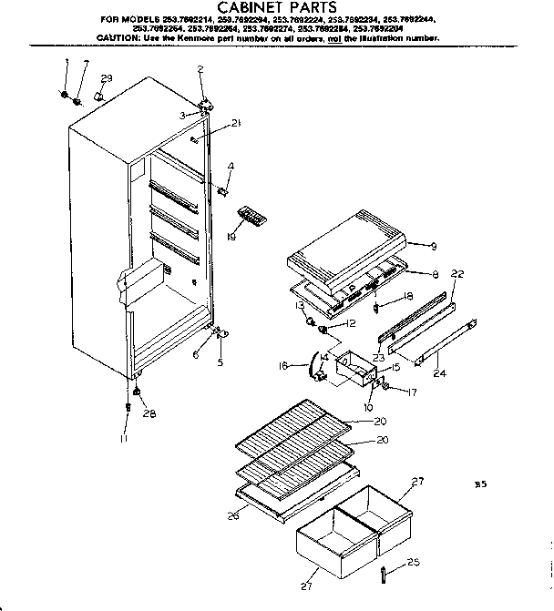 CABINET PARTS