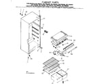 Kenmore 2537692205 cabinet parts diagram