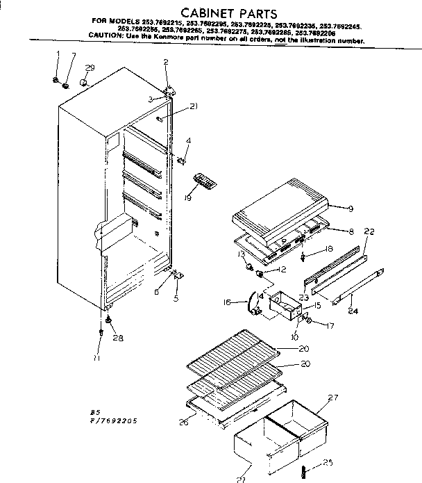 Cabinet parts