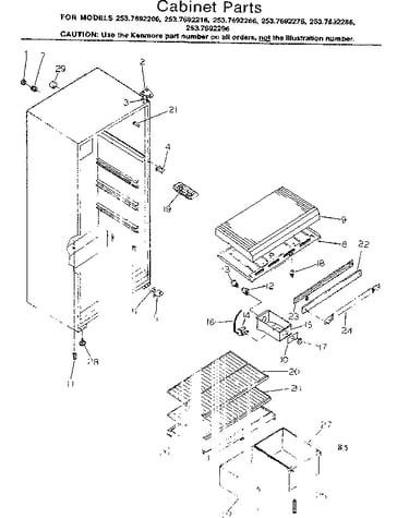 Cabinet parts