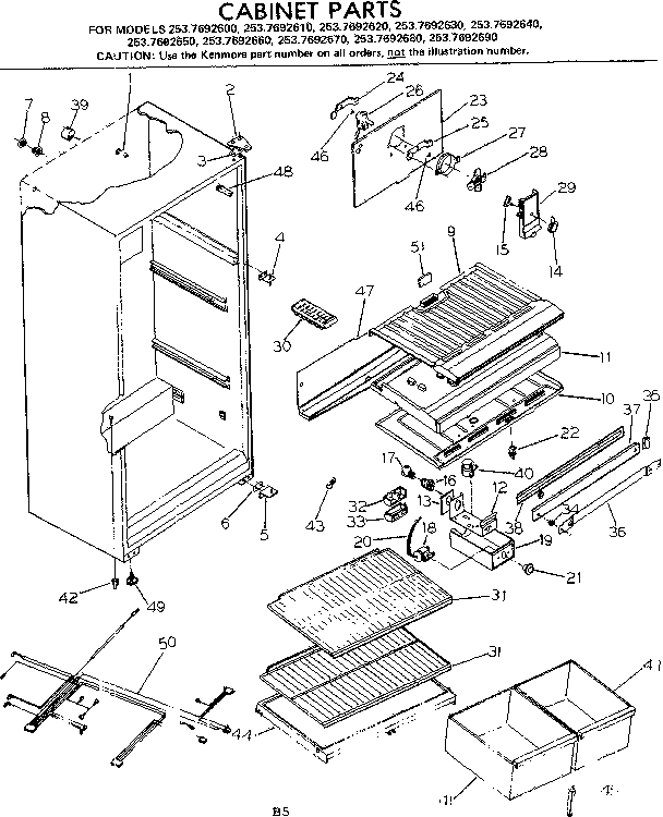 CABINET PARTS