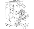 Kenmore 2537692610 cabinet parts diagram