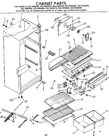 Cabinet parts