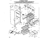 Kenmore 2537692651 cabinet parts diagram