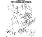 Kenmore 2537692622 cabinet parts diagram