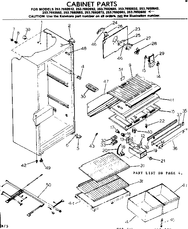CABINET PARTS