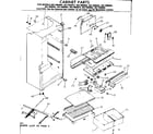 Kenmore 2537692644 cabinet parts diagram