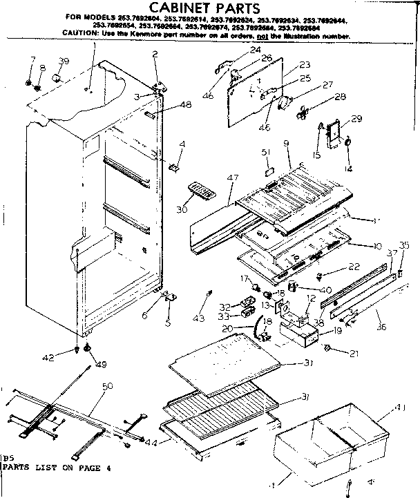 Cabinet parts